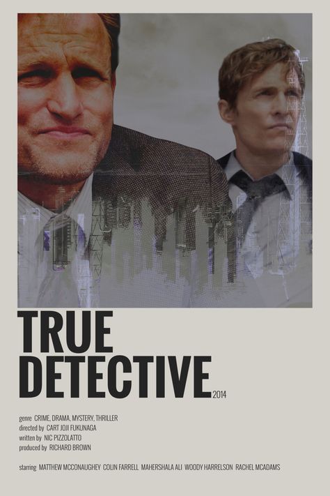 true detective minimalist tv show poster True Detective Poster, True Detective Art, True Detective Season 1, Detective Movies, Art Haus, Detective Aesthetic, Classic Films Posters, Polaroid Posters, True Detective