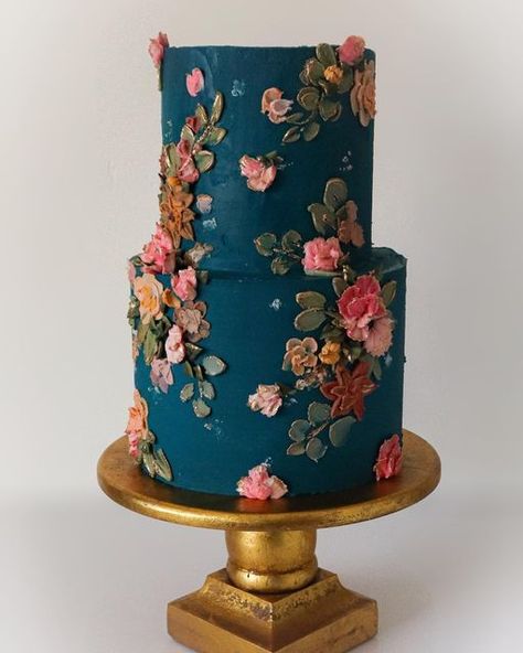 Fall Cake Designs, Autumn Cakes, Teal Wedding Cake, Fall Cake, Special Event Cakes, Beautiful Cake Designs, 1st Birthday Cakes, Fall Cakes, Fall Wedding Cakes