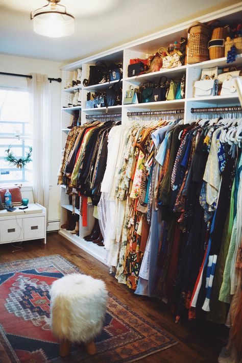 In Closet Office, Walk In Closet Office, Caitlyn Warakomski, Spare Room Walk In Closet, A Walk In Closet, Diy Walk In Closet, House Closet, Dressing Room Closet, Dream Closet Design