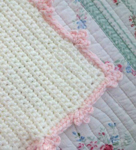 little sweetheart | yarnaway: a crochet scrapbook Easy Crochet Baby Blanket Pattern, Baby Blanket Crochet Pattern Easy, Crochet Baby Blanket Pattern, Easy Crochet Baby Blanket, Easy Crochet Baby, Crochet Lace Edging, Crochet Throw Blanket, Crochet Handbags Patterns, Manta Crochet