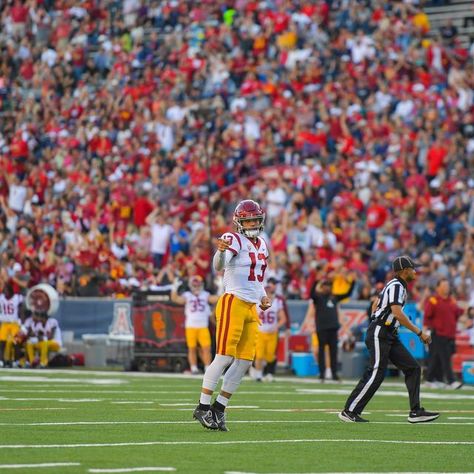 CALEB WILLIAMS on Instagram: "I got good news and bad news, I’m the bad news 📰" Caleb Williams, Usc Football, Michigan Wolverines, Bad News, The Bad, College Football, Oklahoma, Good News, Soccer Field