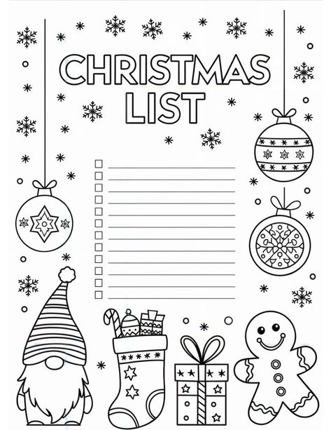 Free printable Christmas to-do list template for organizing holiday tasks, including festive activities, gift shopping, decorations, baking, wrapping presents, and scheduling family traditions. Christmas List For Kids Free Printable, Free Printable Christmas List, Christmas List Printable Free, Christmas Activities For Kids Printable, Christmas Shopping List Printable, Printable Christmas List, Free Printable Christmas Worksheets, Wish List Template, Holiday Activity For Kids