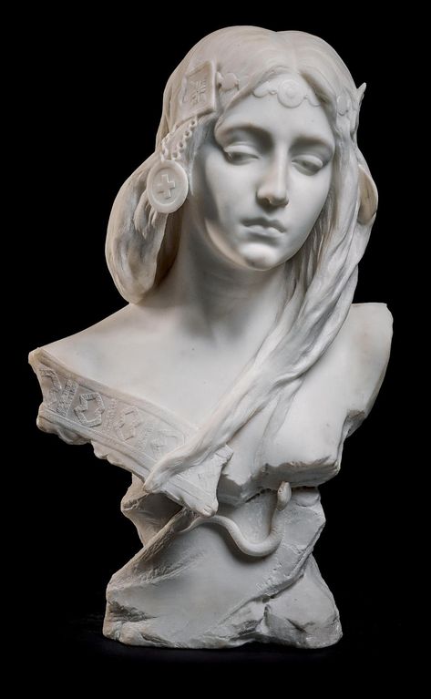 ANTONIO FRILLI | BUST OF CLEOPATRA | 19th and 20th Century Sculpture  | Sculpture | Sotheby's Classic Sculpture, Greek Statues, Roman Sculpture, Bust Sculpture, Greek Sculpture, Marble Statues, Marble Sculpture, Portrait Sculpture, Classical Art