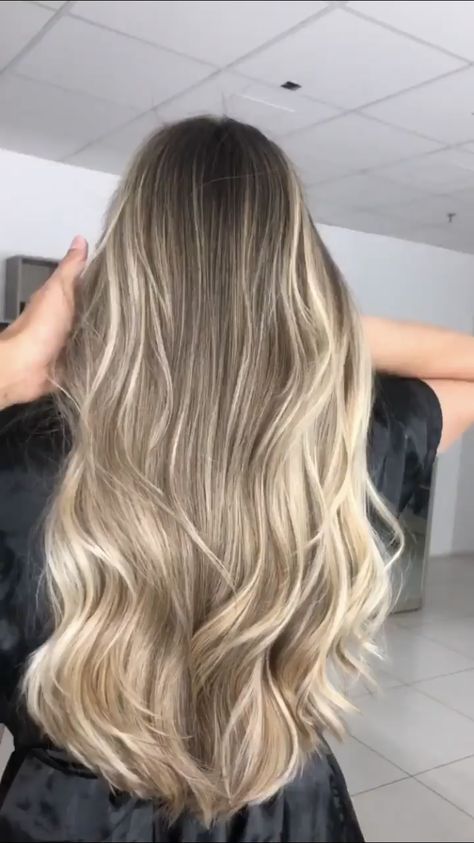 Buttery Blonde Balayage Dark Hair, Bayalage Blonde Ash, Brown Hair Turned Blonde, Creamy Blonde Balayage On Brown Hair, Blonde Belliage, Ombré Brown To Blonde, Brown Blonde Hair With Highlights, Platinum Blonde Balayage On Brown Hair, Champagne Blonde Highlights On Dark Hair