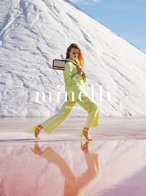 Minelli SS20 × Carlijn Jacobs | KITTEN | Fashion photoshoot editorial, Fashion poster design, Fashion Carlijn Jacobs, Pink Lake, Fashion Magazine Cover, Fashion Photography Inspiration, People Illustration, Digital Content, Casual Street Style, Fashion Photoshoot, Fashion Photographer