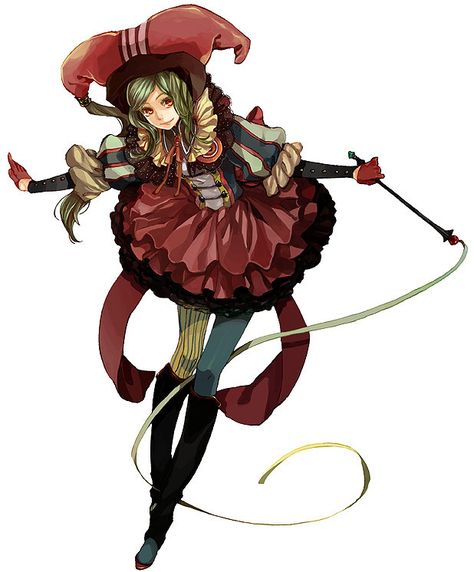 Joker Red Jester Anime, Tiefling Artificer, Hunter Rpg, Jester Aesthetic, Anime Circus, Jester Design, Jester Art, Art Ocs, Circus Aesthetic