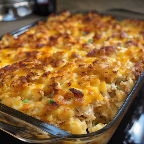 Chicken Hashbrown Casserole - cooking art Cheesy Chicken Hashbrown Casserole, Chicken Hashbrown Casserole Crockpot, Chicken Hash Brown Casserole, Chicken And Hashbrown Recipes, Recipe With Hashbrowns, Hashbrown Chicken Casserole, Cream Of Chicken Casserole, Hash Brown Chicken Casserole, Crockpot Hashbrown Casserole