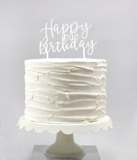 Cakes Happy Birthday, American Buttercream, White Birthday Cakes, Gold Birthday Cake, Birthday Cake Pops, 21st Birthday Cakes, 18th Birthday Cake, Birthday Cakes For Women, 21st Birthday Cake