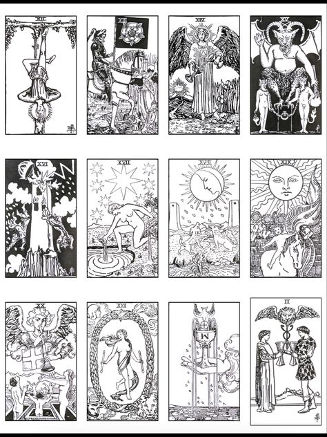 2/7 Rider Waite, Tarot Deck, Christmas Crafts For Kids, Tarot Decks, Christmas Crafts, Crafts For Kids, Black White, Ceramics, Christmas