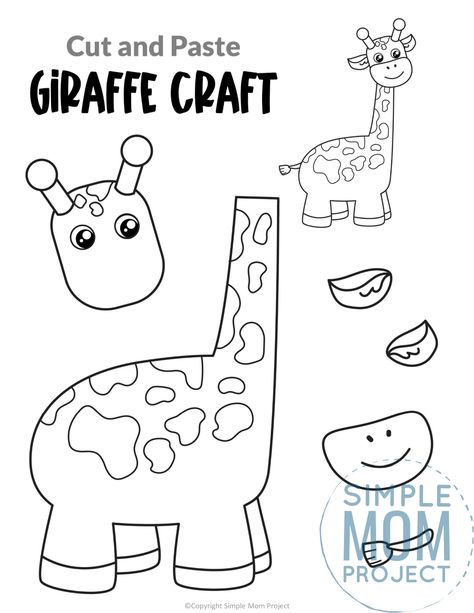 Are you teaching the letter G to your preschooler, kindergartener or toddler? Why not use this free printable yellow giraffe craft cut out template? It is so simple kids in all grades will love making him! Glue the giraffe craft to a clothespin, a paper plate, paper bag or even a toilet paper roll to turn this giraffe craft into a fun zoo animal puppet! Build A Tiger Craft, Build An Animal Craft, Free Jungle Animal Printables, Build A Giraffe Printable, Safari Worksheets Preschool, Safari Animal Crafts Preschool, Animal Templates Printable Free Pattern, Lion Template Free Printable, Cut Out Crafts For Kids