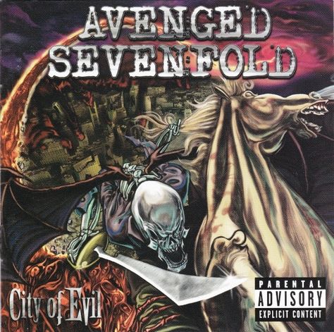 Avenged Sevenfold - City Of Evil at Discogs Avenged Sevenfold Bat Country, City Of Evil, Burn It Down, Metal Albums, Avenged Sevenfold, Heavy Metal Bands, The Rev, Guitar Tabs, Iron Maiden