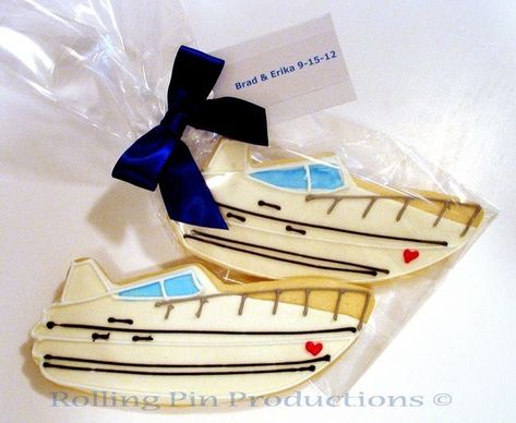 Boat Cookies, Sport Cookies, Nautical Cookies, Wedding Yacht, Wedding Cookies Decorated, Engagement Cookies, Boat Wedding, Yacht Wedding, Nautical Inspiration