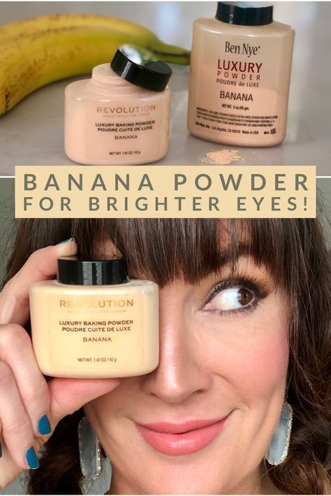 Revolution Banana Powder, Banana Powder Makeup How To Use, Banana Powder Makeup, Banana Setting Powder, Ben Nye Makeup, Luxury Powder, Baking Makeup, Yellow Banana, Daily Makeup Routine