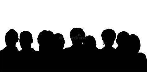 Silouttes Of People, Theatre Silhouette, Audience Silhouette, Free Stock Photos People, Silhouette Of People, Group Painting, Goodnotes Cover, People Silhouette, 10 Kasim