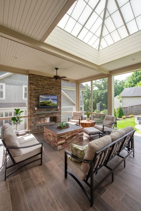 3 Season Room Feature - Traditional - Porch - DC Metro - by Anthony Wilder Design/Build, Inc. | Houzz 3 Seasons Room, Luxury Outdoor Spaces, Back Porch Designs, Porch Design Ideas, Traditional Porch, Three Season Porch, Screened Porch Designs, 4 Season Room, 3 Season Room