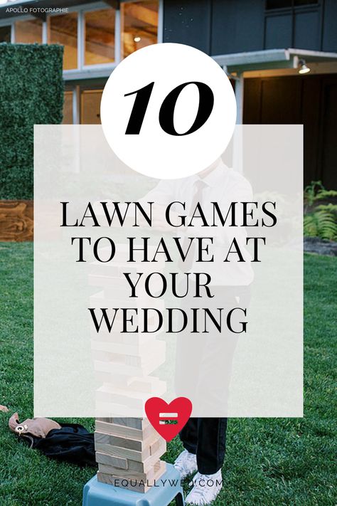 Giant Lawn Games Wedding, Giant Jenga Wedding, Wedding Guest Entertainment Ideas, Wedding Jenga, Jenga Wedding, Signing Ideas, Wedding Yard Games, Giant Lawn Games, Outdoor Wedding Games