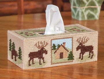 Kleenex Box Cover, Mary Maxim, Kleenex Box, Plastic Canvas Tissue Boxes, Plastic Canvas Christmas, Plastic Canvas Patterns Free, Tissue Box Holder, Box Patterns, Plastic Crafts