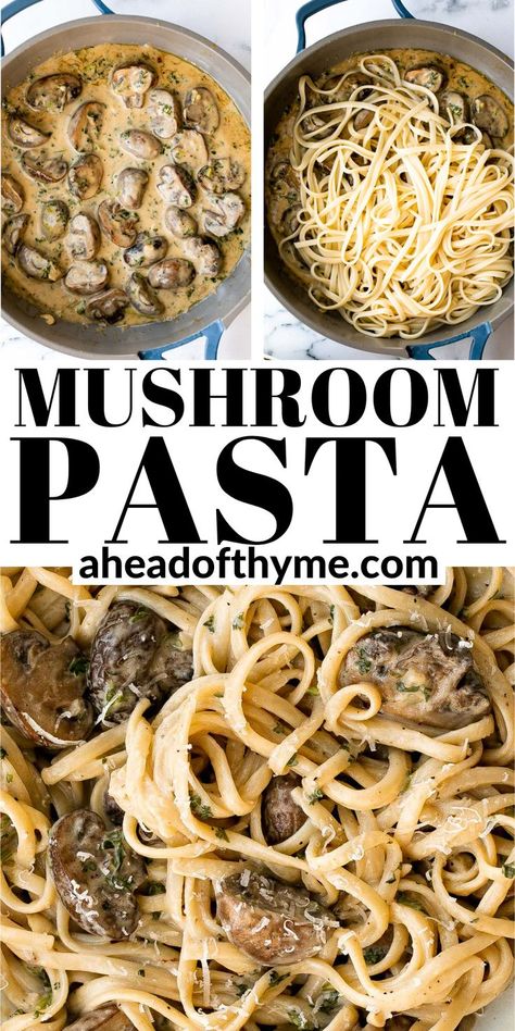 Pasta Mushroom Recipes, Pasta Recipe Creamy, Mushroom Recipes Pasta, Creamy Parmesan Sauce, Mushroom Cream Sauces, Creamy Mushroom Pasta, Mushroom Dish, Steak And Mushrooms, Creamy Parmesan