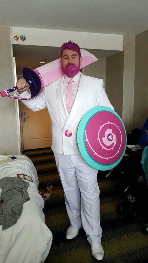 Male Rose quartz cosplay Rose Quartz Cosplay, Characters Cosplay, Steven Universe Cosplay, Greg Universe, Kids Puzzles, Cosplay Cute, Steven Universe Characters, Cosplay Tips, Steven Universe Fanart