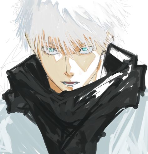 Gojo Satoru, Bleach Anime, Anime Character Drawing, Anime Artwork, An Anime, White Hair, 그림 그리기, Jujutsu Kaisen, Anime Character Design