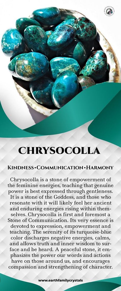 Chrysocolla Crystal Meaning, Chrysocolla Meaning, Healing Crystals Necklace, Crystals Properties, Crystals And Their Meanings, Crystals Meaning, Crystals Shop, Crystals Store, Crystals Necklace