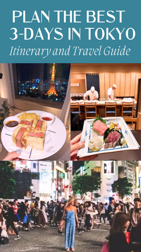 Experience the best of Tokyo in 3 days with this Itinerary and travel guide / How to spend a perfect 3-days in Tokyo, Japan/ The Perfect 3-day Tokyo Itinerary Tokyo Travel Itinerary, Tokyo 3 Day Itinerary, 3 Days In Tokyo, Tokyo Itinerary 3 Days, Japan December, Tokyo Itinerary, Trip To Tokyo, Tokyo Trip, Travel Guide Book