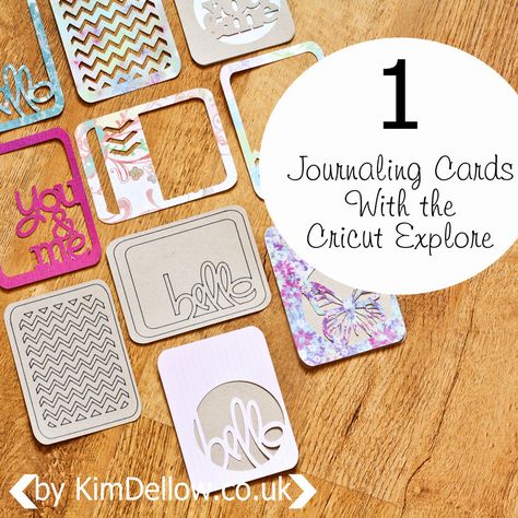 Kim Dellow: DIY Journaling Cards: Absolutely love this! Diy Journaling, Cards Tutorial, Project Life Printables, Cricut Cuttlebug, Reading Diy, Cricut Explore Projects, Project Life Layouts, Project Life Cards, Cricut Expression