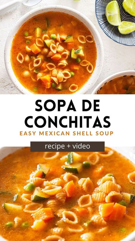 Conchitas Recipe, Amazing Dinners, Mexican Soup Recipes, Mexican Food Dishes, Mexican Soup, Mexico Food, Easy Mexican, Mexican Food Recipes Easy, Think Food