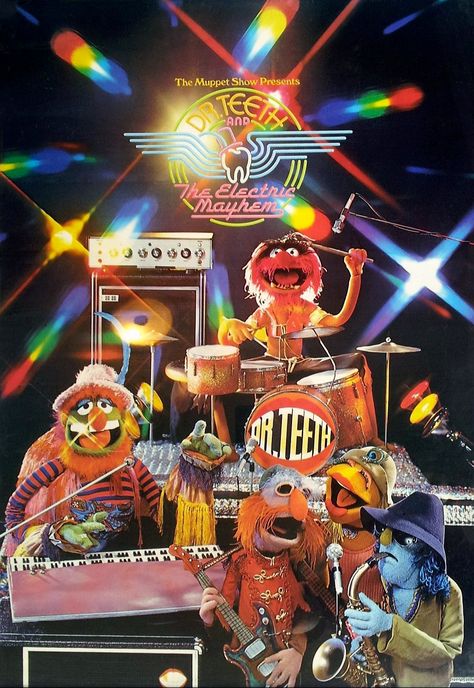 Muppets Band, Muppets Poster, Animal Muppets, Vintage Muppets, The Electric Mayhem, Simon Phillips, Dr Teeth, Animal Muppet, Electric Mayhem