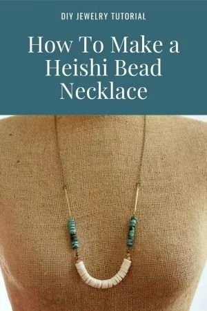 Diy Heishi Bead Bracelet Tutorial, Heishi Earrings Diy, Diy Necklace Tutorial, Make A Beaded Necklace, Bead Necklace Tutorial, Diy Choker Necklace, Heishi Jewelry, Diy Necklaces Tutorial, Beaded Necklace Tutorial