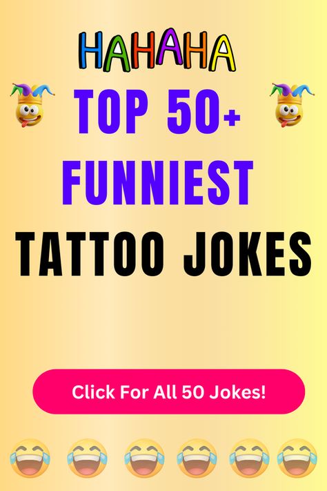 Check Out The Top 50+ Funny Tattoo Jokes And Puns. Click For All 50+ Hilarious Tattoo Jokes! Funny Tattoos Humor, Funny Tattoo, Jokes And Puns, Opening A Bakery, Just Ink, Dad Tattoos, Top Tattoos, Funny Tattoos, Ghost Writer