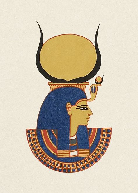 Pharoah Egyptian, Hathor Egyptian Goddess, Egyptian Art Drawing, Egyptian Ornamented, Egyptian Drawings, Egyptian Party, Egypt Project, Egyptian Motifs, Egypt Ancient