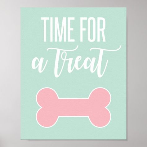 Time for a Treat Puppy Party Sign - Birthday Decoration Puppy Birthday Party, Puppy Birthday Parties, Fun Birthday Party, Dog Birthday Party, Puppy Birthday, Paw Patrol Party, Dog Party, Puppy Party, Party Sign