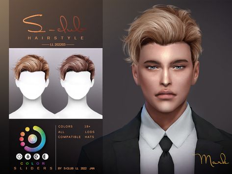 The Sims Resource - Men's short hair (Mark) by S-Club The Sims 4 Cc Resource Man Hair, Sims 4 Cc Male Hair Updo, Sims 4 Cc Clothes Men Hair, Sims Resource Cc Male, Sims 4 Cc The Sims Resource Hair Men, The Sims 4 Cc Hair Men Free, Ts4 Male Alpha Hair, Sims 4 Cc S Club Hair, The Sims Resource Male Hair