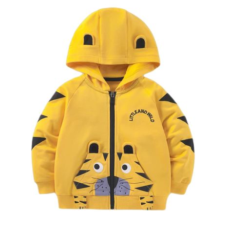 PRICES MAY VARY. 100% Cotton Zipper closure 100% cotton 100% brand new and high quality Boys spring and autumn jacket, zipper opening and closing. Cartoon dinosaur fox printing, front zipper, easy to put on and take off the , comfortable and breathable fabric, Very suitable for daily wear, vacation, outdoor sports, hiking, camping, running and walking. It is the best gift for Christmas, birthday, Halloween, Thanksgiving, etc. Note: please follow the normal size to buy, thank you. Suitable for bo Toddler Outerwear, Baby Boy Coat, Hooded Coats, Tiger Hoodie, Cartoon Tiger, Bjj Gi, Baby Boy Jackets, Boys Pattern, Winter Fit