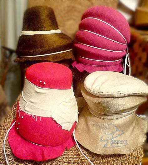 How To Make Hats, Making Hats, Mad Hat, Sewing Hats, Felted Hats, Hat Blocks, Hat Tutorial, Felt Hats, Diy Hat