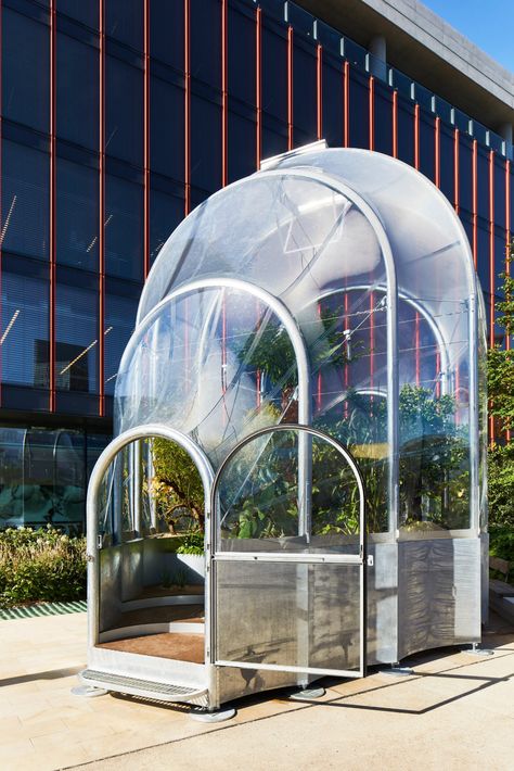 Studio Weave fills Hothouse with tropical plants to highlight climate change Tom Massey, Installation Architecture, Studio Weave, Cool Tree Houses, Glass Building, Hot House, London Design Festival, Garden Designer, Design Festival