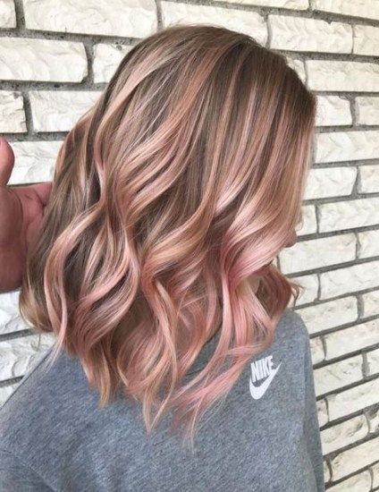 Rose Hair Color, Short Braid, Underlights Hair, Hair Extension Salon, Gold Hair Colors, Dip Dye Hair, Hair Color Rose Gold, Long Red Hair, Peinados Fáciles Para Cabello Corto