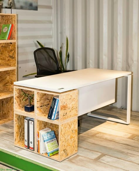 Osb Furniture, Osb Wood, Plywood Projects, Diy Furniture Cheap, Modular Office Furniture, Modular Office, Diy Furniture Hacks, Office Furniture Design, Diy Furniture Renovation