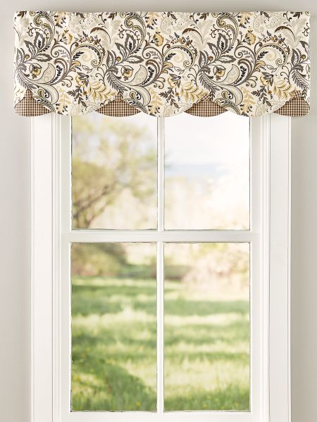 Emerson Rod Pocket Layered Valance Living Room Valances, Valance Ideas, Valances For Living Room, Window Toppers, Pinch Pleat Curtains, Living Room Decor Curtains, Kitchen Valances, Kitchen Window Treatments, Valance Window Treatments