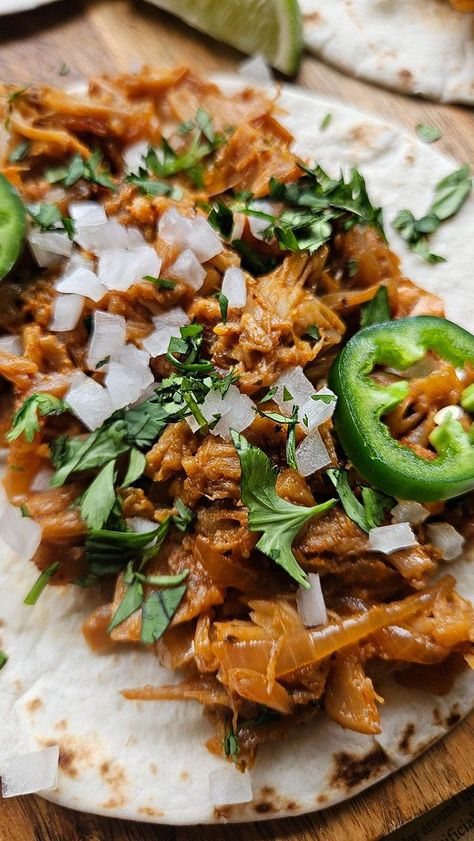 Slow Roasted Jackfruit Carnitas Jackfruit Carnitas, Jackfruit Tacos, Carnitas Tacos, Slow Roast, Latest Recipe, Taco Tuesday, Day Of The Week, Mexican Food, Mexican Food Recipes