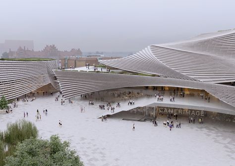 Kengo Kuma Architecture, Grand Plaza, Kengo Kuma, Landmark Buildings, Roof Architecture, Zaha Hadid Architects, Cultural Architecture, Architecture Design Concept, Harbin