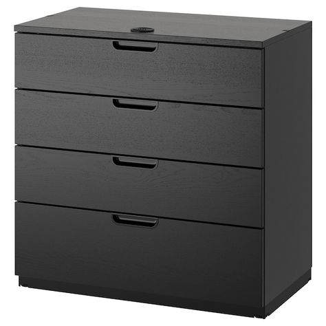 KULLEN 6-drawer dresser, black-brown, 551/8x283/8" - IKEA Ikea Galant, Ikea Drawers, Alex Drawer, Lockable Storage, Прикроватные Тумбочки, Ikea Store, Wooden Pattern, Plastic Edging, Plastic Drawers