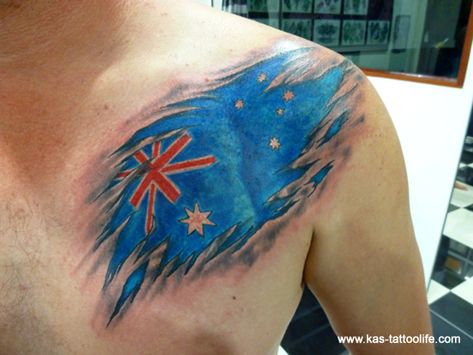 26 Aussie Tattoos To Commemorate Australia Day Stay At Home Mum Australia Flag Tattoo, Aussie Dog Tattoo, Aussie Tattoo Ideas, Australian Flag Tattoo, Australia Tattoo Ideas, Aussie Tattoo, Red Australian Shepherd, Aussie Flag, Red Merle Australian Shepherd