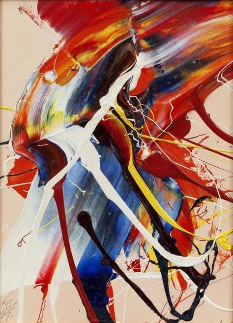 Kazuo Shiraga, Abstract Techniques, Art Movements, Art Photography Portrait, Beautiful Abstract Art, Red Painting, Origin Story, Action Painting, Grunge Art