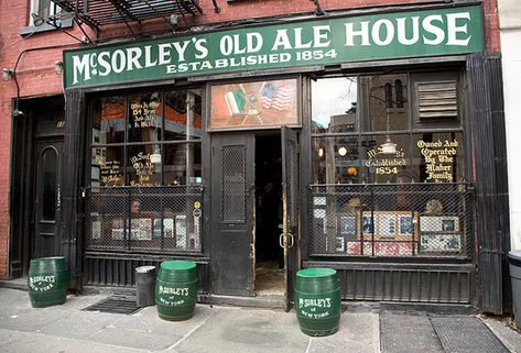 McSorleys Old Ale House NYC 2 - 10 Oldest Bars in the US - TheCoolist Irish Bar, Old Bar, Old Irish, Dive Bar, Irish Pub, Nyc Trip, East Village, Best Beer, Cabins In The Woods