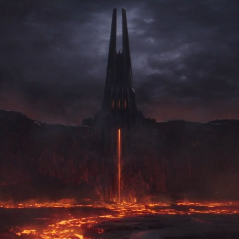 Mustafar Star Wars Aesthetic, Vaders Castle, Darth Vader Castle, Sith Aesthetic, Dark Lord Of The Sith, Star Wars Planets, Star Wars Painting, Sith Empire, Star Wars Sith