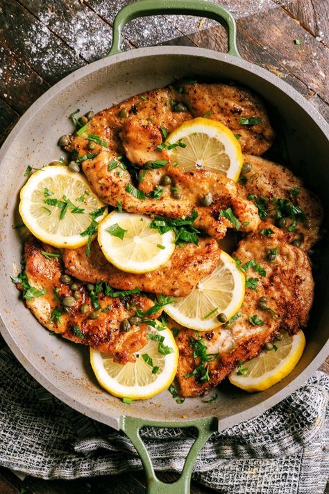 Easy Lemon Chicken Piccata  - Dad With A Pan Chicken Piccata Paleo, Grilled Chicken Piccata, Gluten Free Chicken Piccata, Best Chicken Piccata Recipe, Baked Chicken Piccata Recipe, Lemon Piccata Chicken, Healthy Chicken Piccata, Easy Chicken Piccata Recipe, Chicken Piccata Healthy