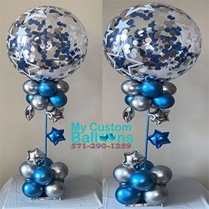 Balloon Centerpiece, Balloon Tower, Bottle Centerpieces, 50th Birthday Decorations, Arlington Virginia, Diy Balloon Decorations, Balloon Delivery, Cowboy Party, Balloon Gift