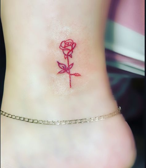 Red Ink Rose Tattoo, Foot Tattoo, Red Ink, Tattoo Inspo, Rose Tattoo, Infinity Tattoo, Fish Tattoos, Jesus Fish Tattoo, Tattoos